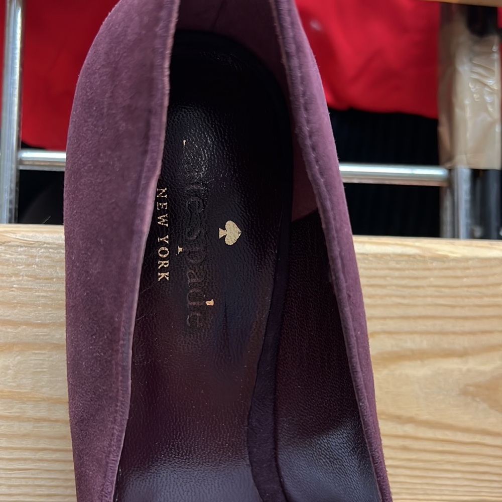 NWT,KATE SPADE
Dale Kitten Heels In Deep Russet,deep russet. - Picture 5 of 15